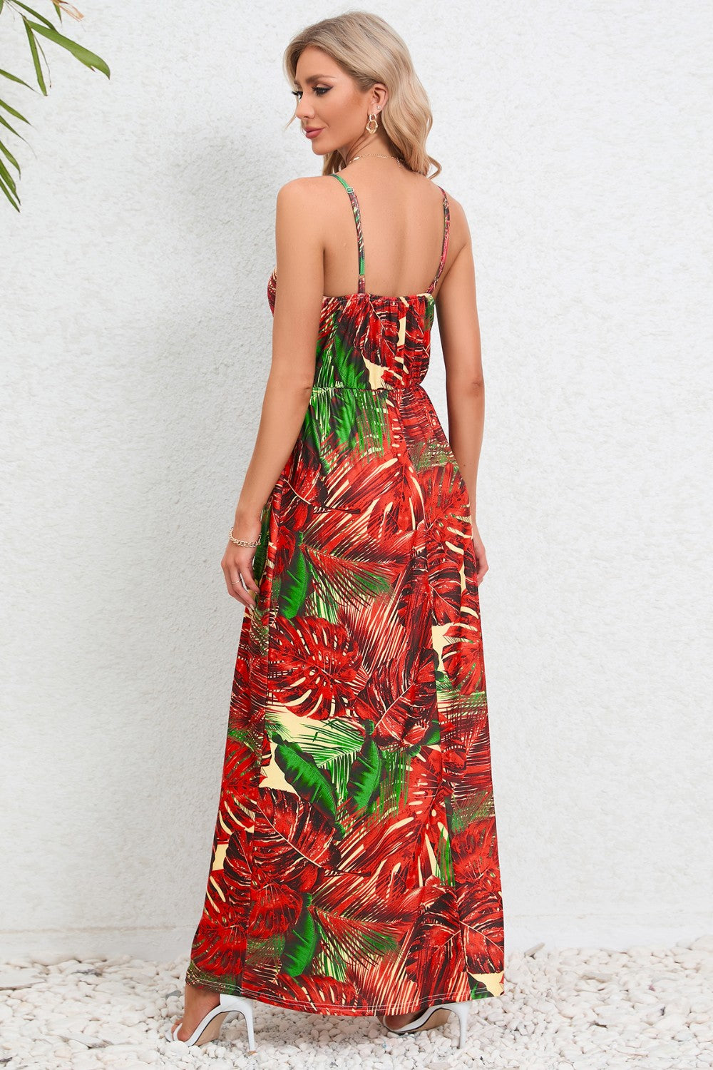 Рокля Maxi Cami с щампа Surplice