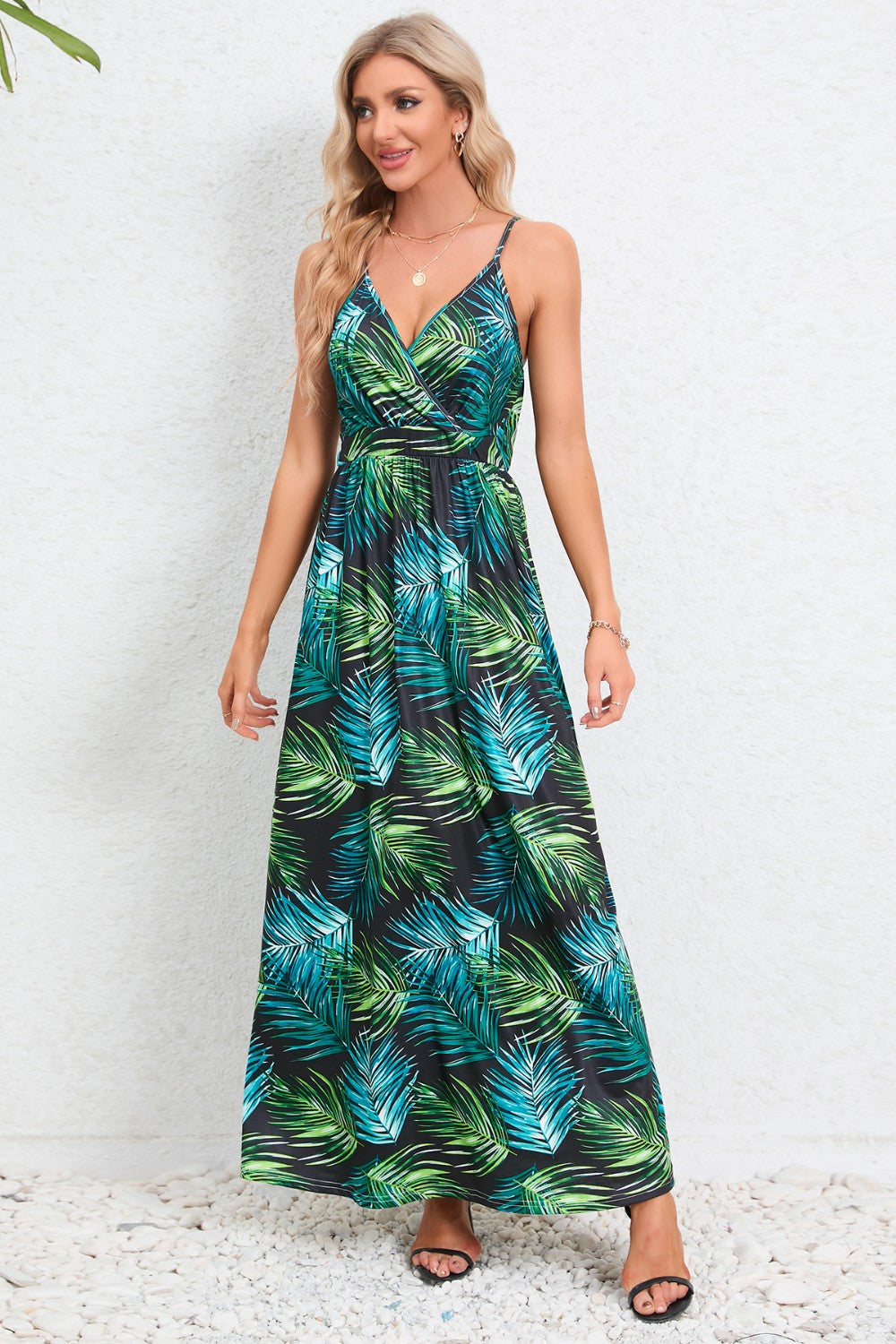 Рокля Maxi Cami с щампа Surplice